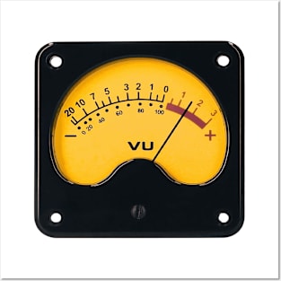 Volume VU Meter Retro Vintage Audio Posters and Art